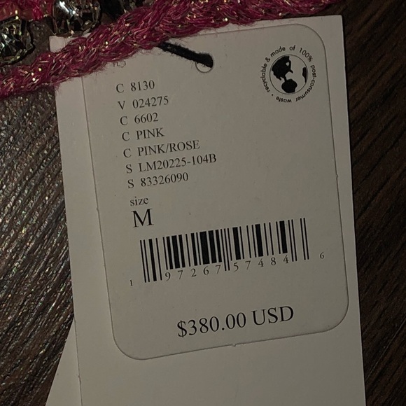 🔥 NWT LISA MAREE Delicate Dreams Crochet Crop Top in Pink Metallic 🔥 - Picture 6 of 9